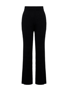 Straight-leg Knitted Skirt | Black