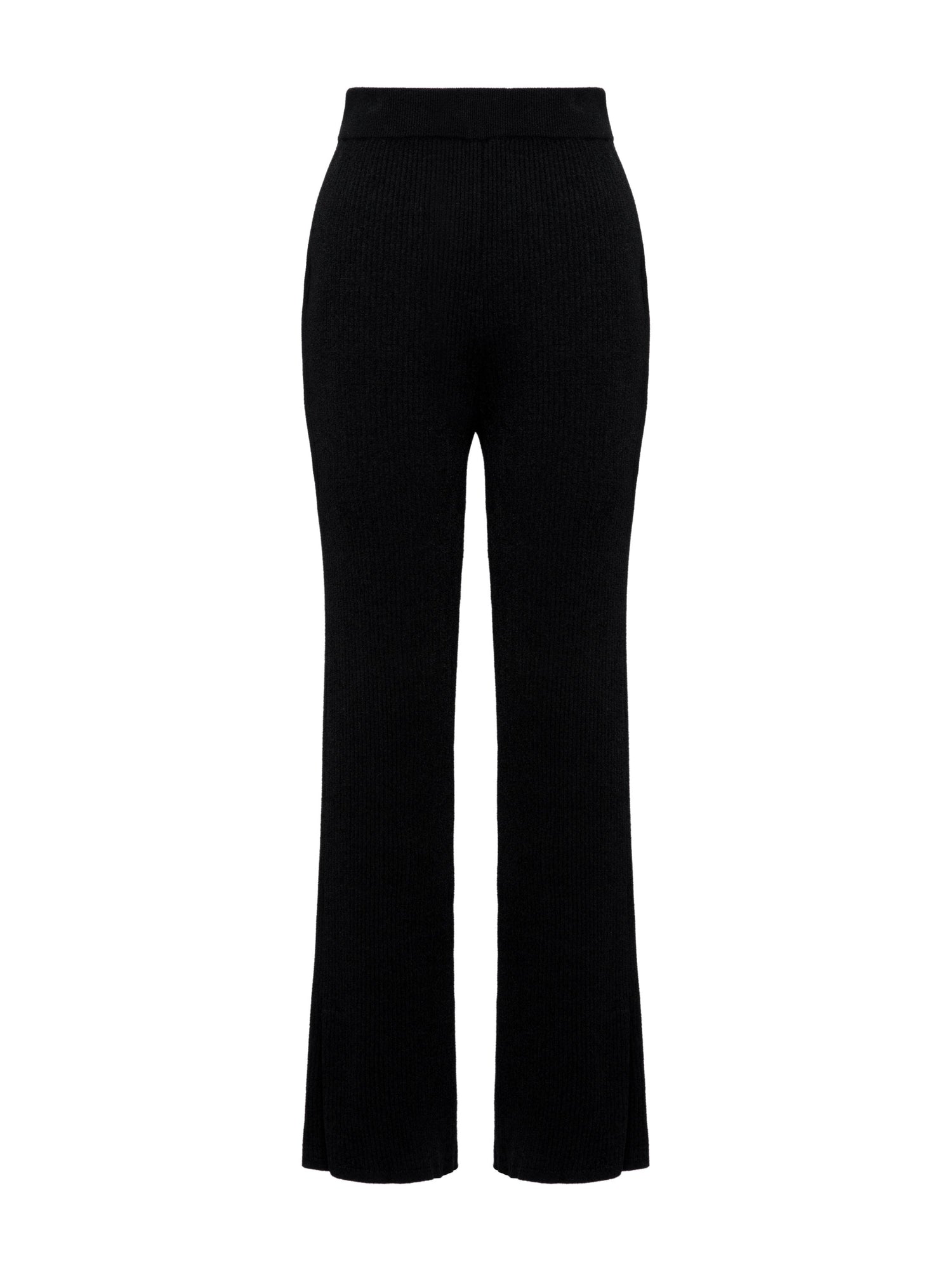 Straight-leg Knitted Skirt | Black