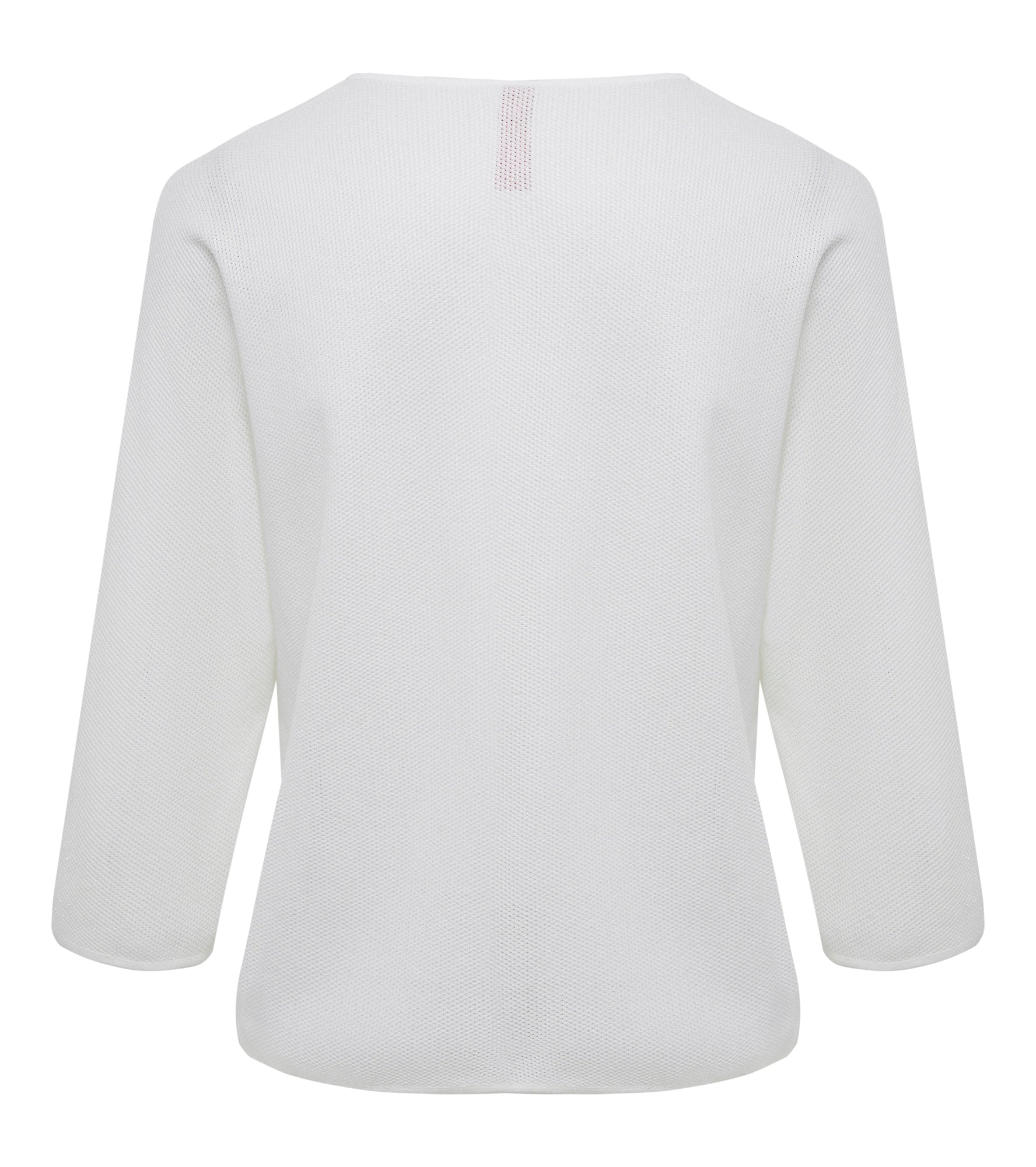 3/4 Sleeve V-Neck Blouse | White