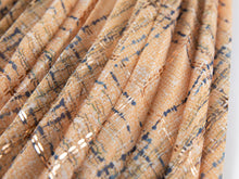 Fancy Tweed Print Pleated Skirt | Khaki