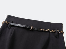 Belted Midi Skirt | Grey