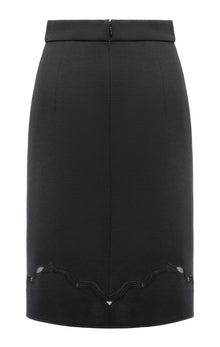 Wool Skirt | Black
