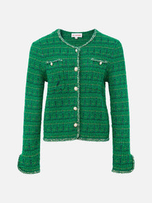 Trimmed Knit Top | Green