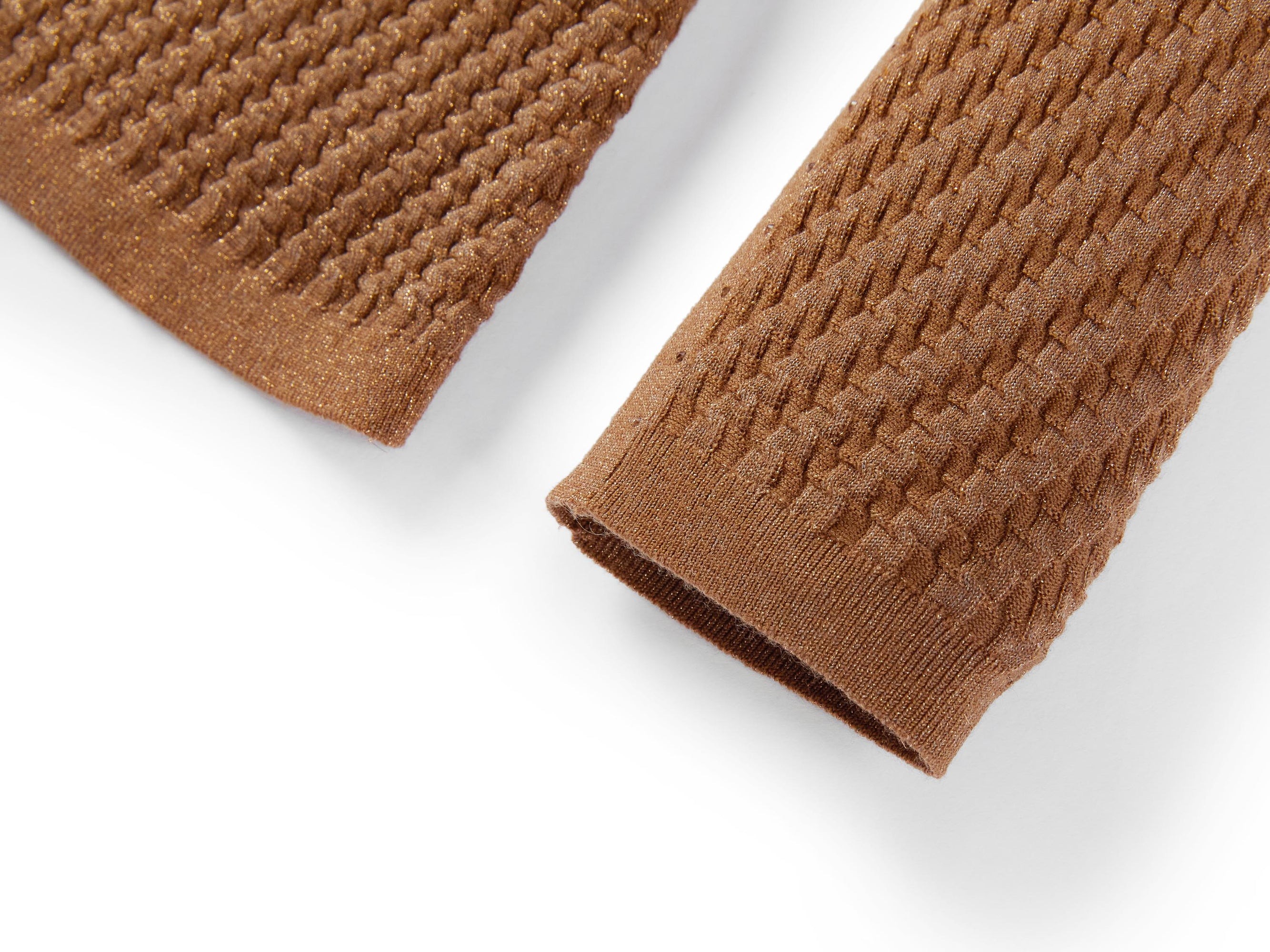 Long Sleeve Turtleneck Knit Top | Brown