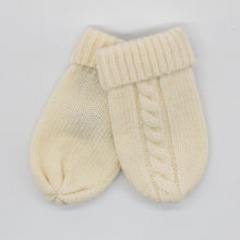 Kids | Cashmere Mitten Gloves | Bleached White