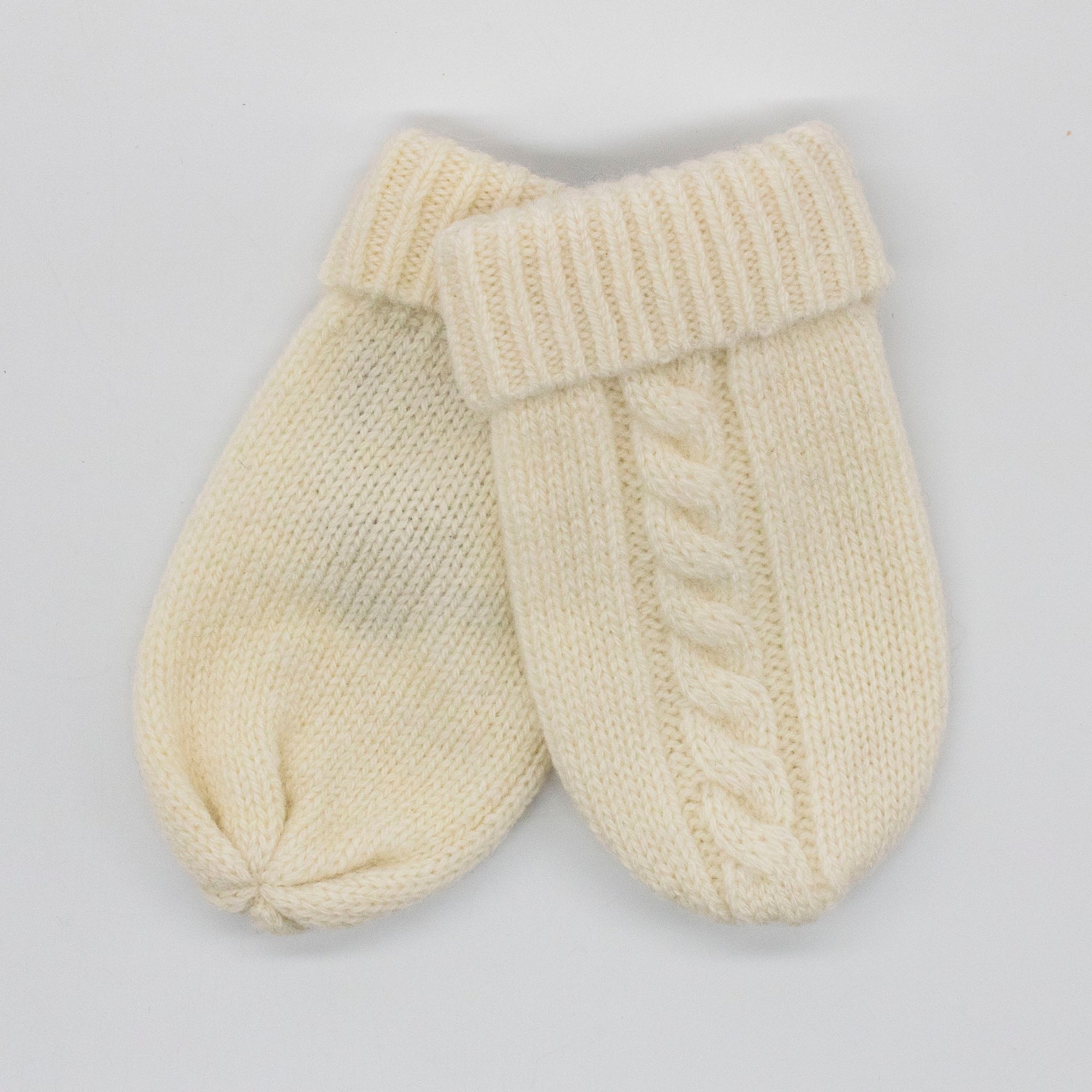 Kids | Cashmere Mitten Gloves | Bleached White