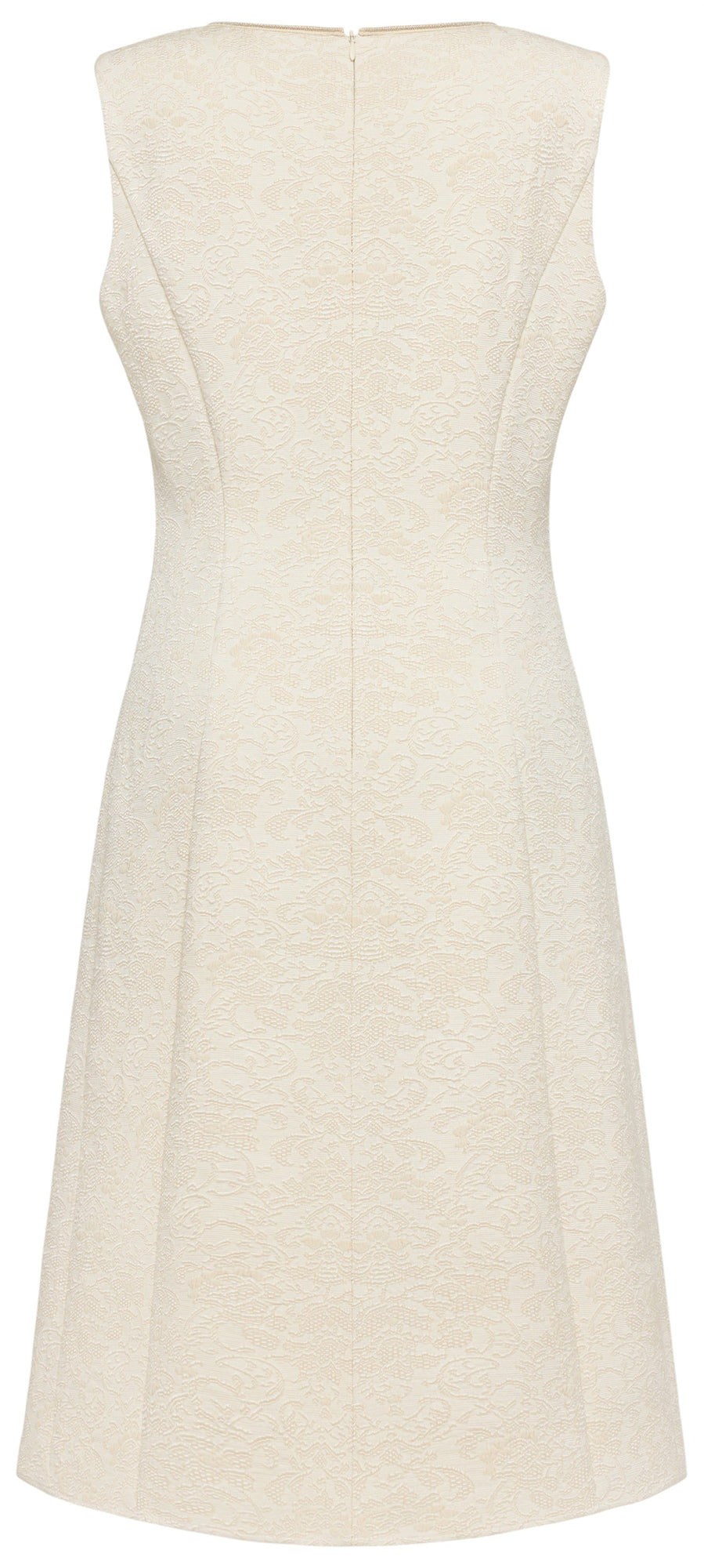 sleeveless textured vest skirt | Beige