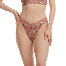 Signature Lace Original Rise Thong | Terracotta Rose