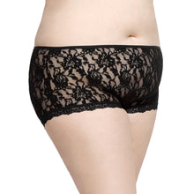 Plus Size Signature Lace High Waist Brief | Black