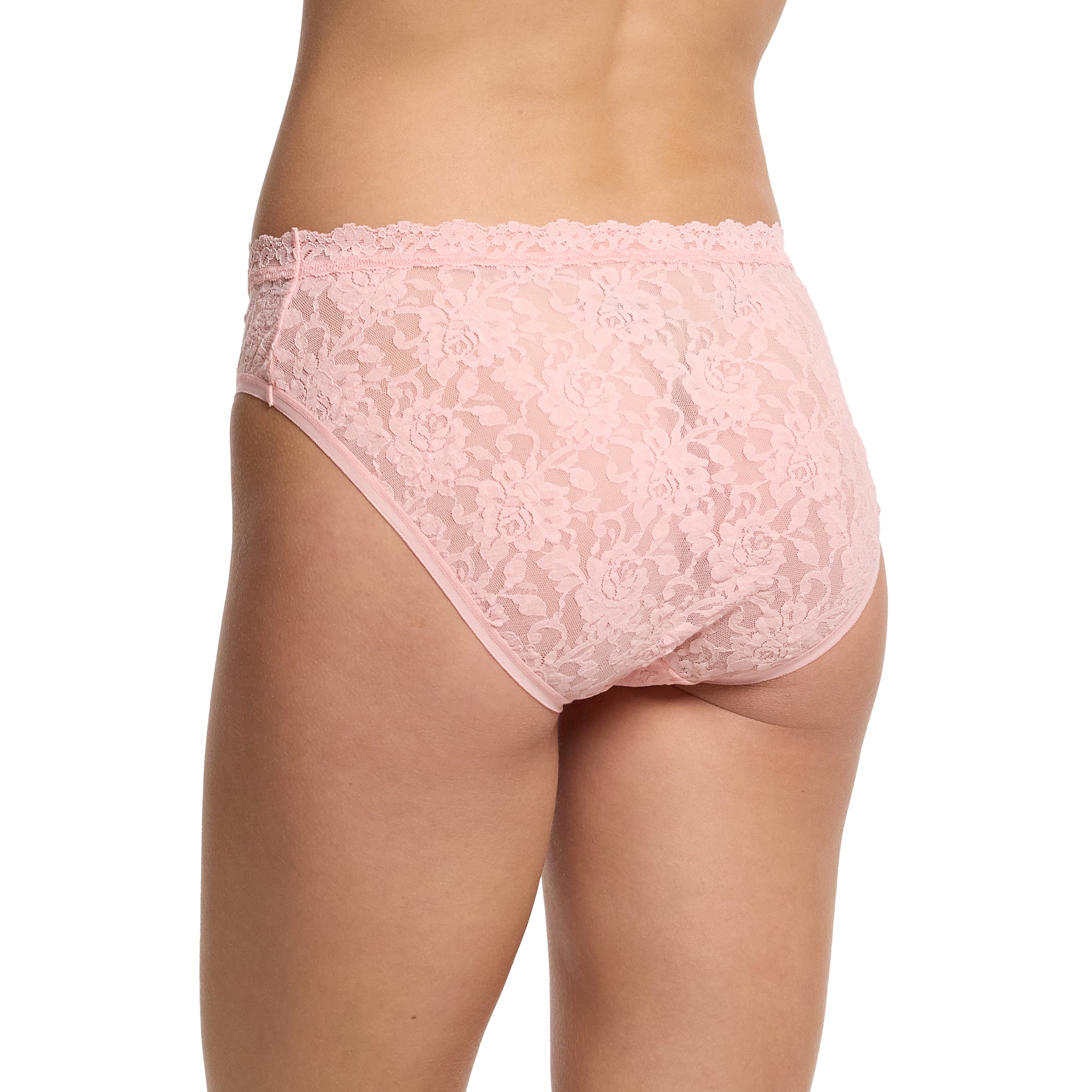 Signature Lace V-Front Brief | Pretty In Peach (Pink)