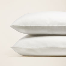 Crisp Australian Percale Sheet Set | Twin | White/Navy