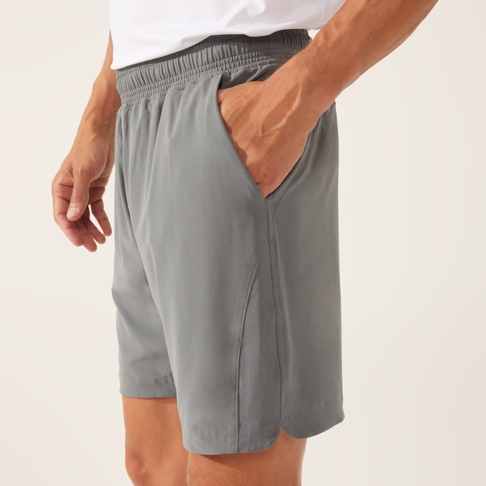 Mens | Stride Athletic Shorts | Gray