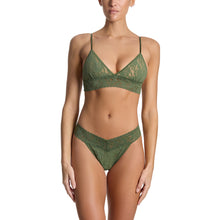 Signature Lace Padded Bralette | Herb Green