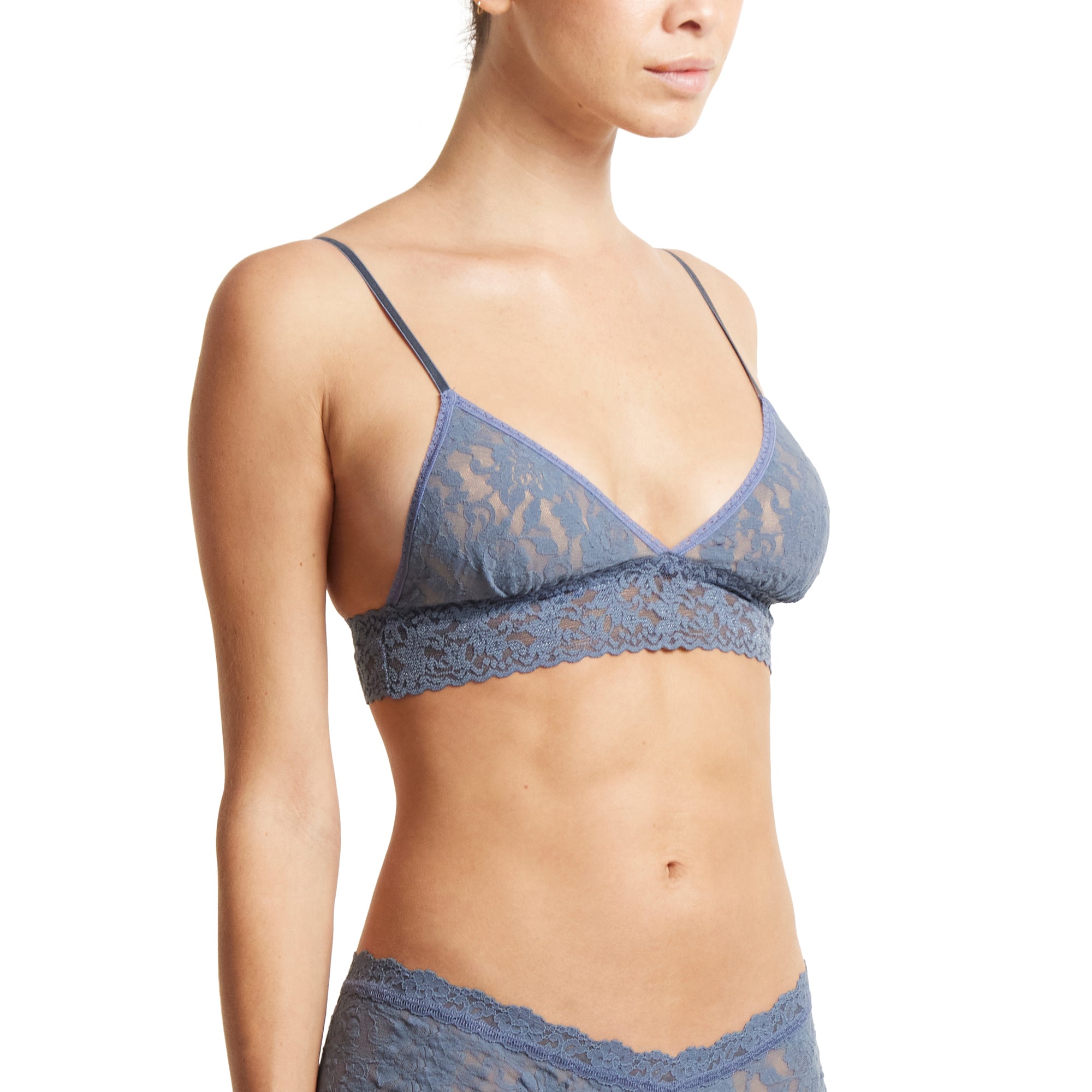 Signature Lace Padded Bralette | Tour Guide (Blue)