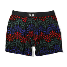 Sinature Lace Low Rise Thong & Saxx Boxer Brief | Snow Flake Chevron (Black)