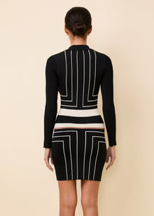 Womens | Debra Dress | Black Border