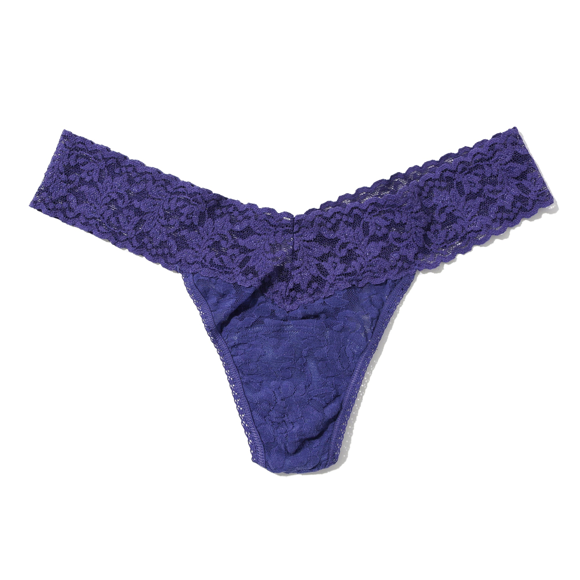 Signature Lace Low Rise Thong | Deep Sleep (Blue)