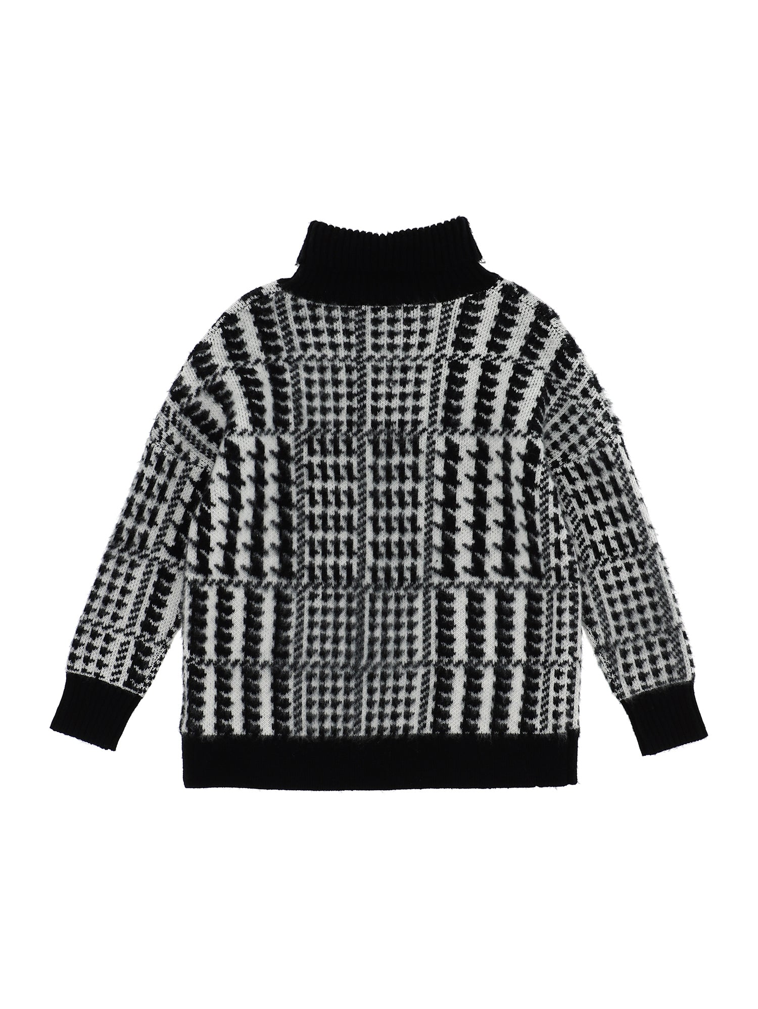 Girls | Angora Blend Sweater | Cream/Black
