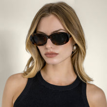 Unisex | Celeste Oval Italian Acetate Sunglasses | Honey Tortoise