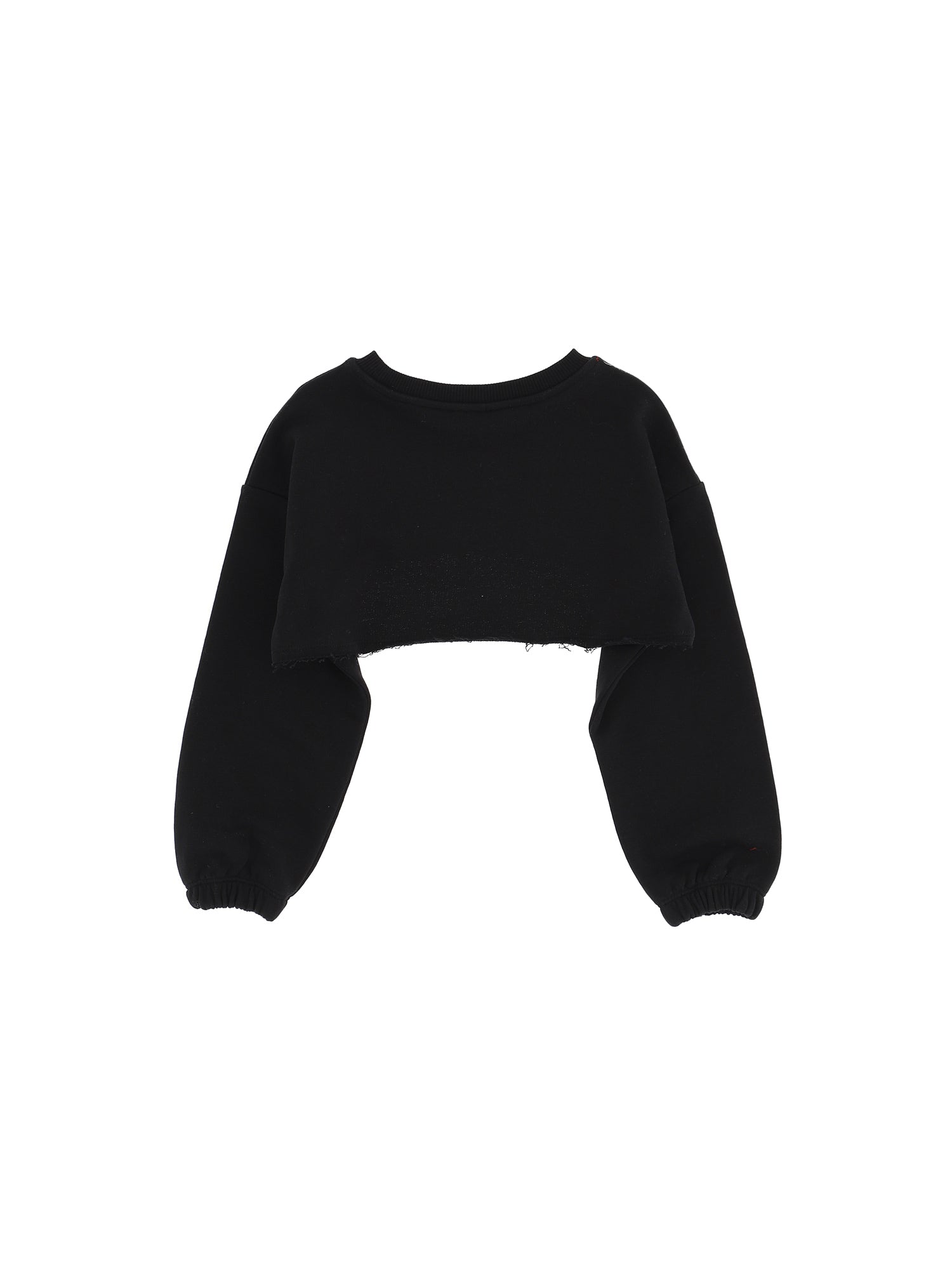 Girls | Mnls Cropped Sweatshirt | Black