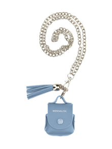 Girls | Leather Earphone Case | Powder Blue