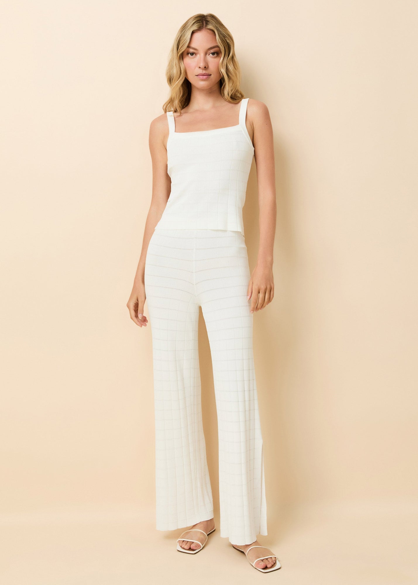 Logan Pant Optic White - Solid & Striped