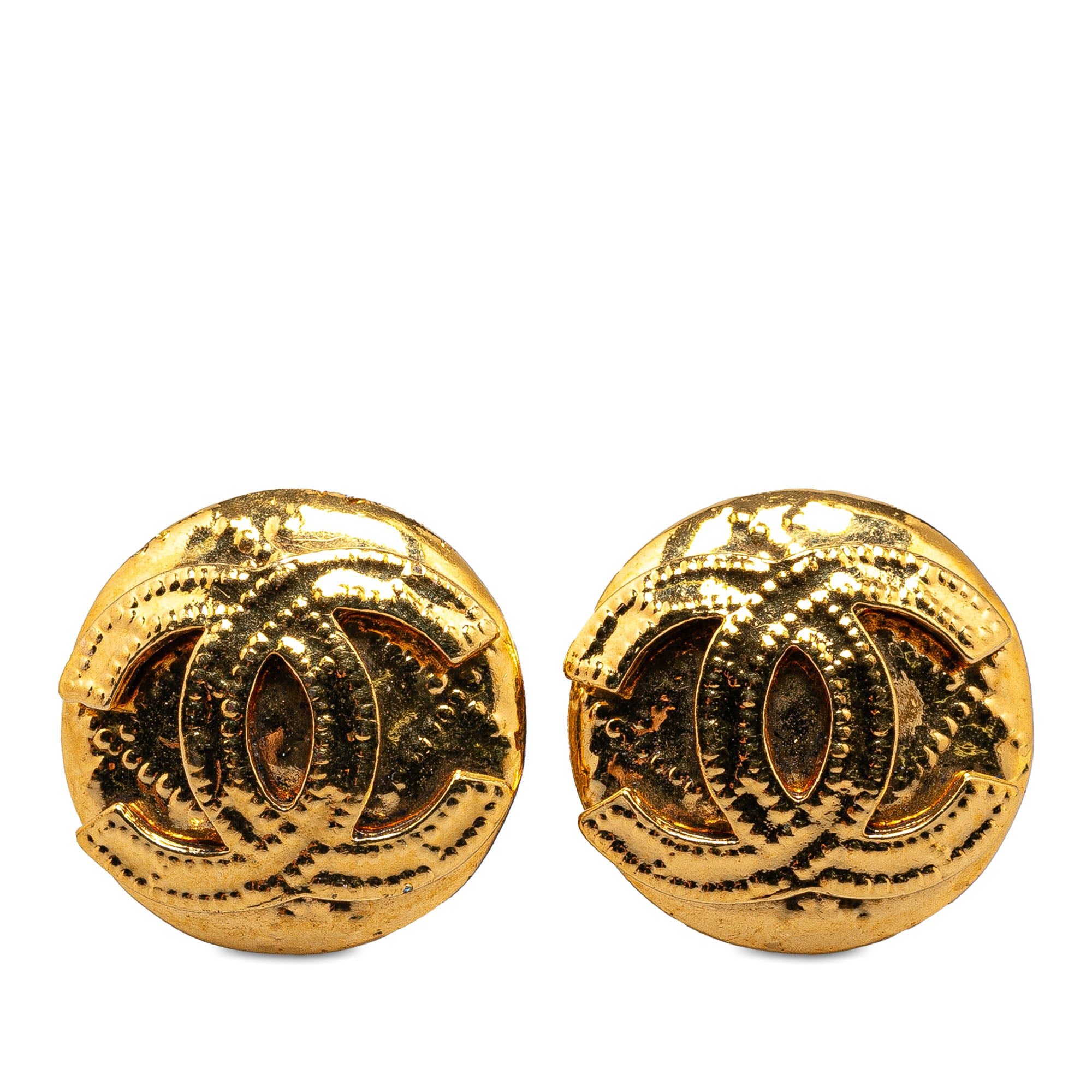 Chanel Pre-Owned Gold Plated CC Clip On Earrings | Women | Gold (V1)