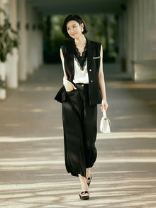 Loose-Fitting Wide-Leg Pant | Black