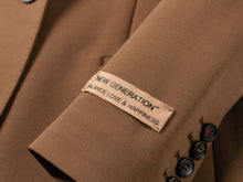 Hip Length Wool Blazer | Brown