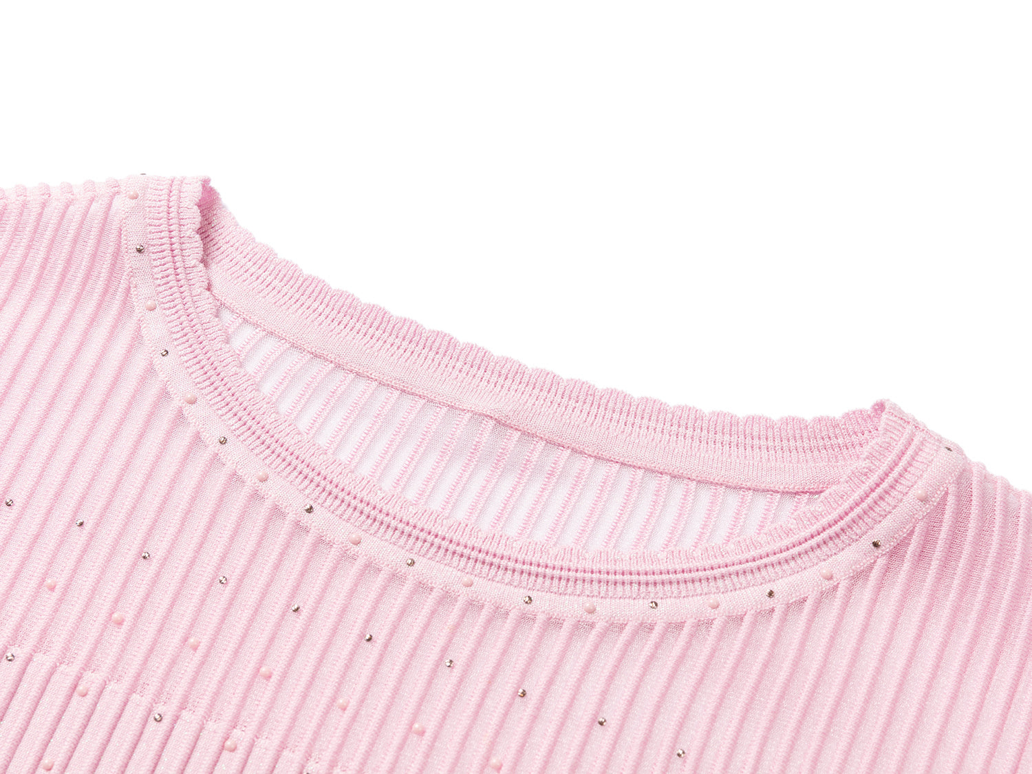 Heavy Knit Top | Pink