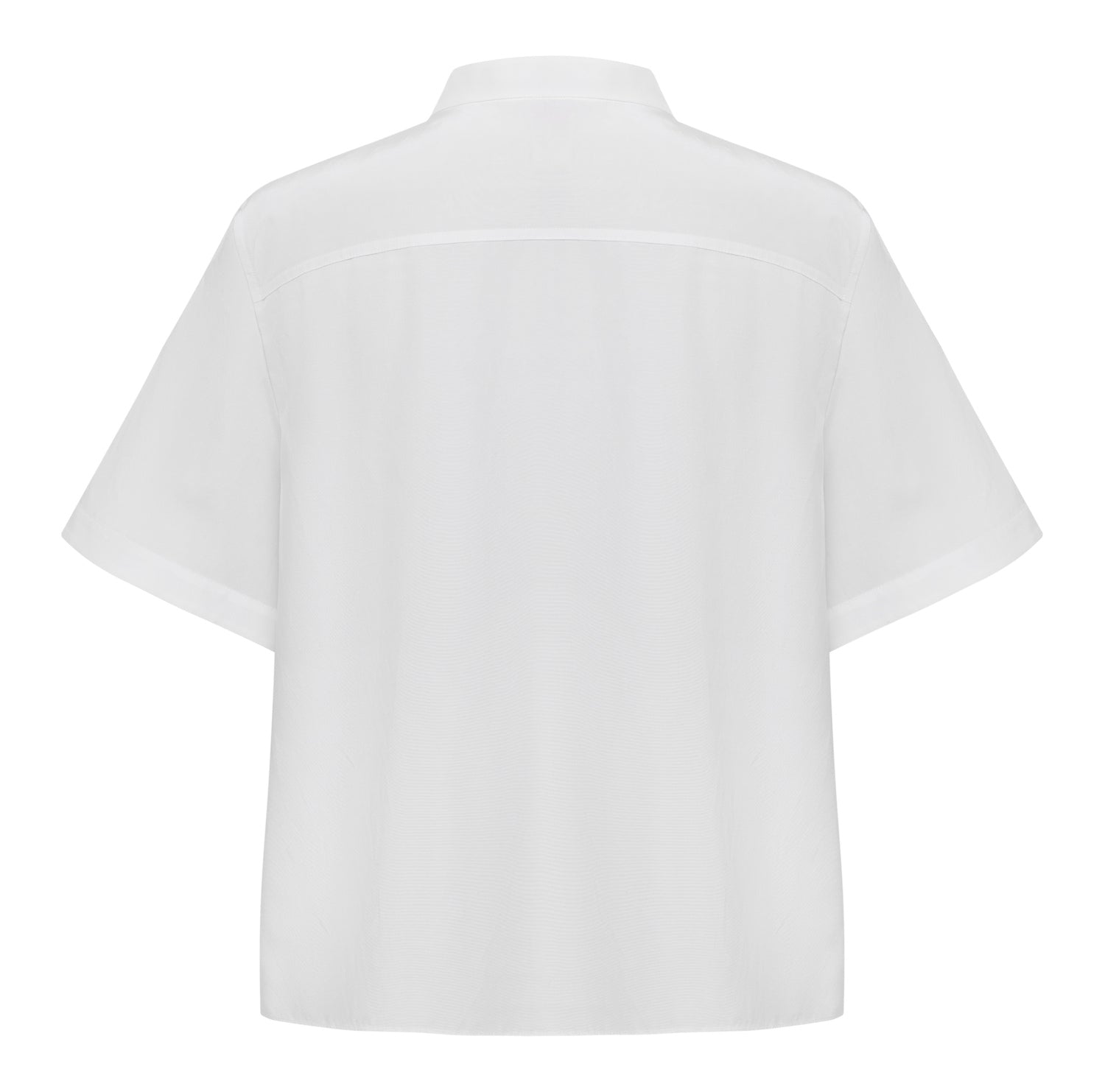 Silk-Cotton National Style Shirt | White