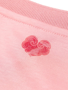 Heart Print T-Shirt | Pink