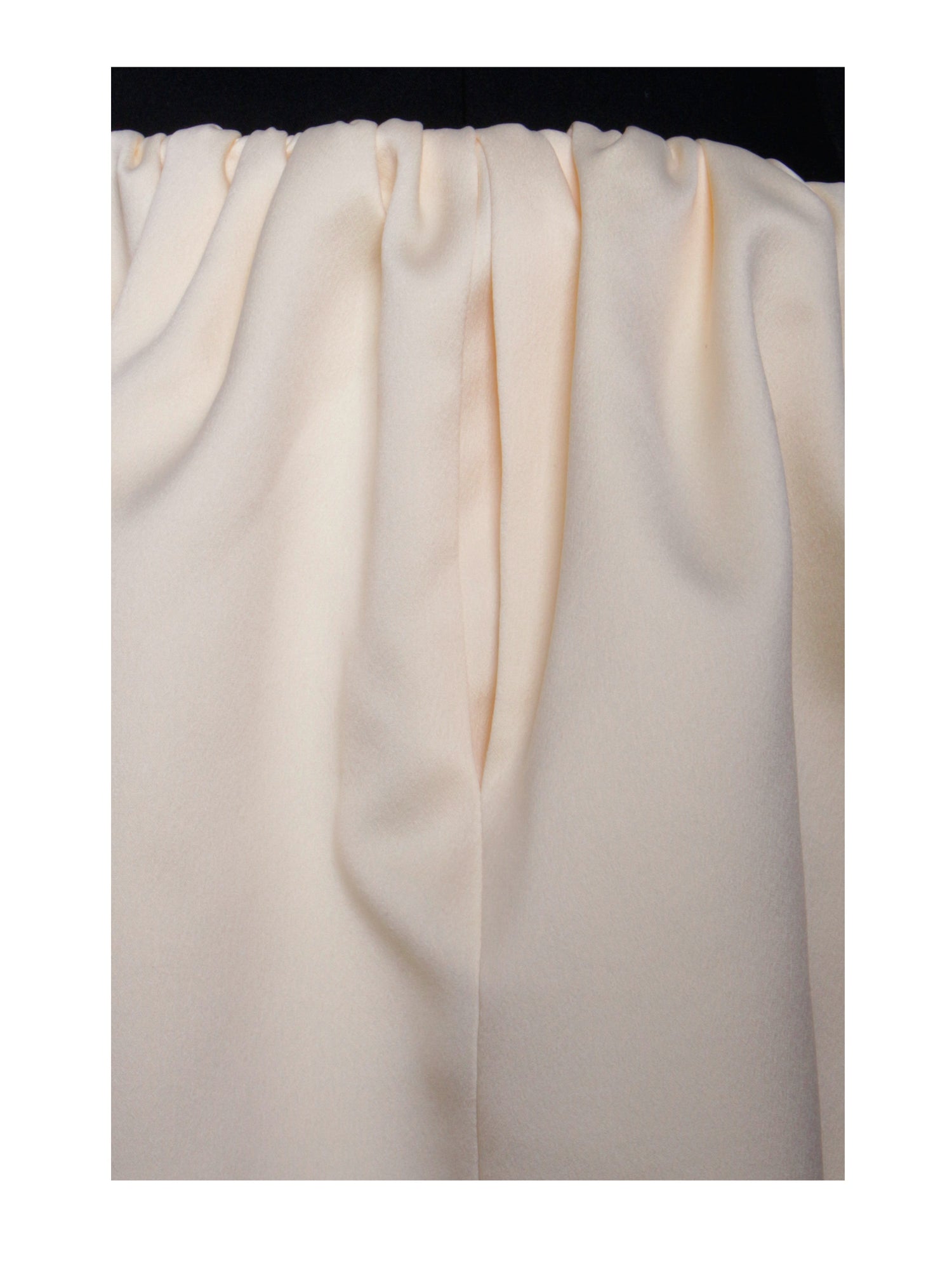 Yaira Backless Drop Waist Mini Bubble Dress | Black/Beige