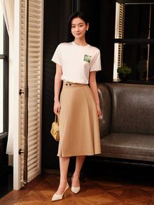 Mulberry Silk T-shirt | White
