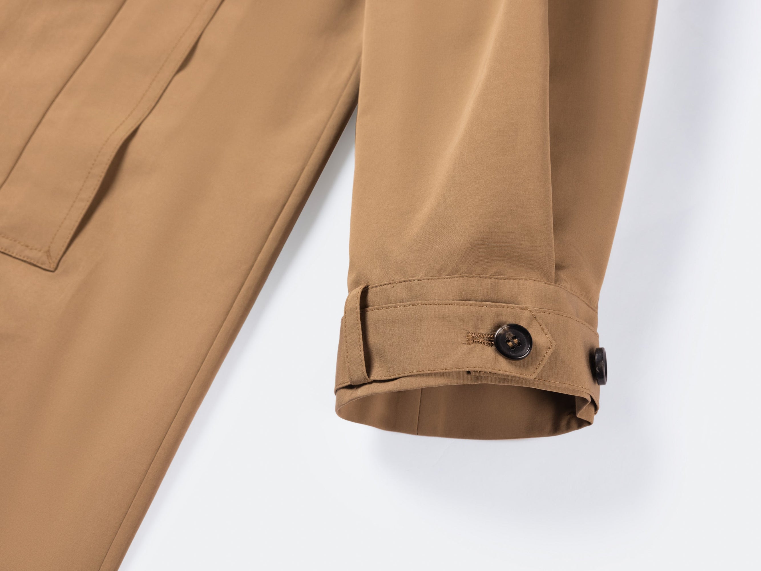 Loose-Fit Trench Coat | Khaki