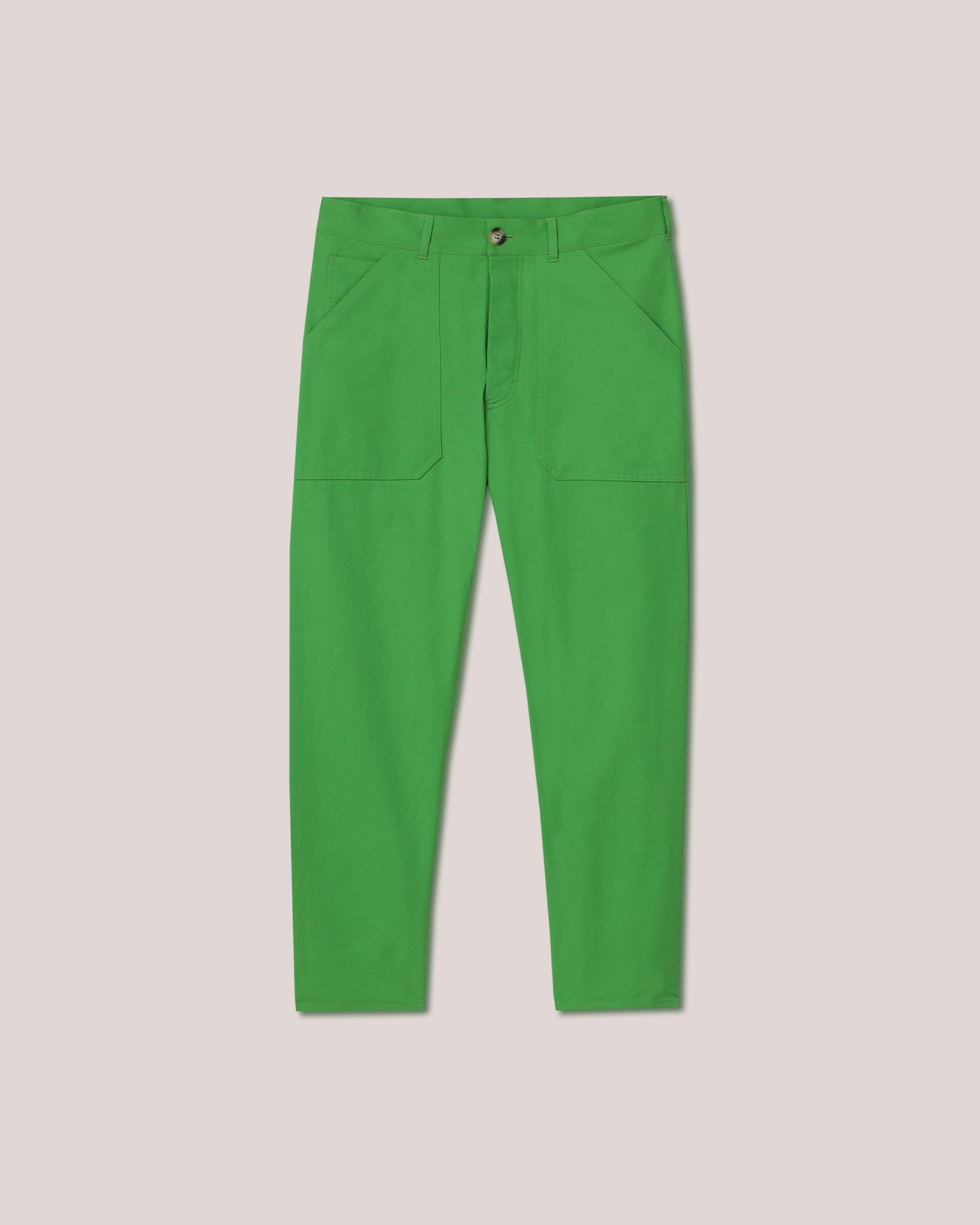 Mens | Jasper Cropped Straight-Leg Jeans | Green Ss22