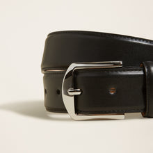 Mens | Sergio Italian Round Buckle Napa Leather Belt | Black