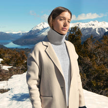 Womens | Ellie Chunky Cashmere Turtleneck | Pebble Grey