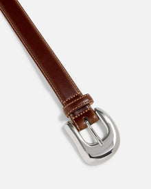 No. 8 Belt | Tobacco-Silver