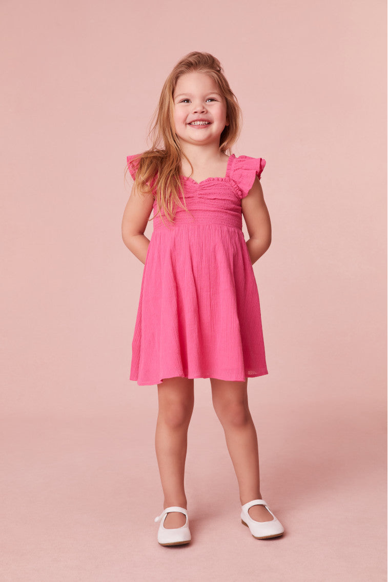 Girls | Mefford Cotton Dress | Strawberry Moon