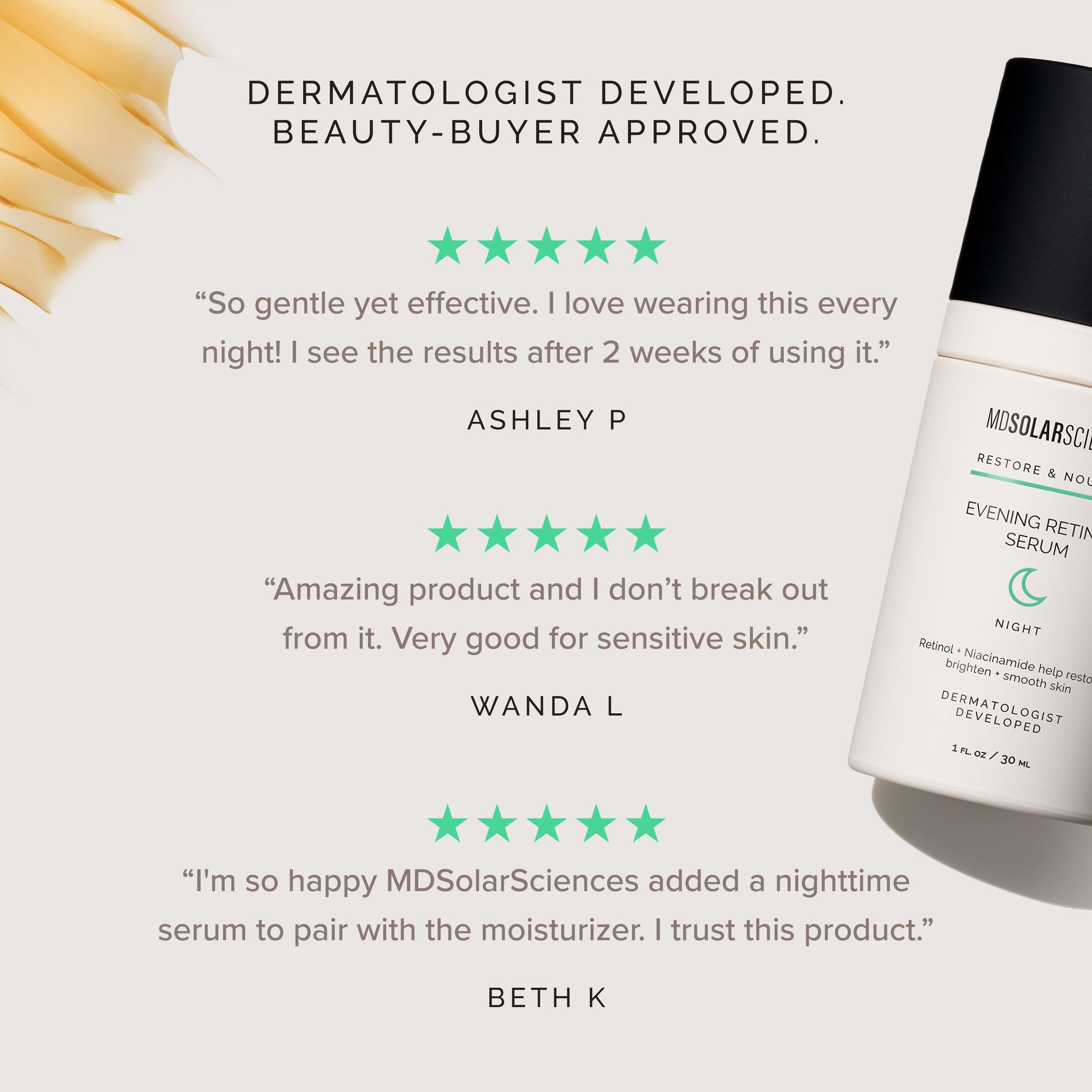 Mdsolar & Sciences Evening Retinol Serum bottle 