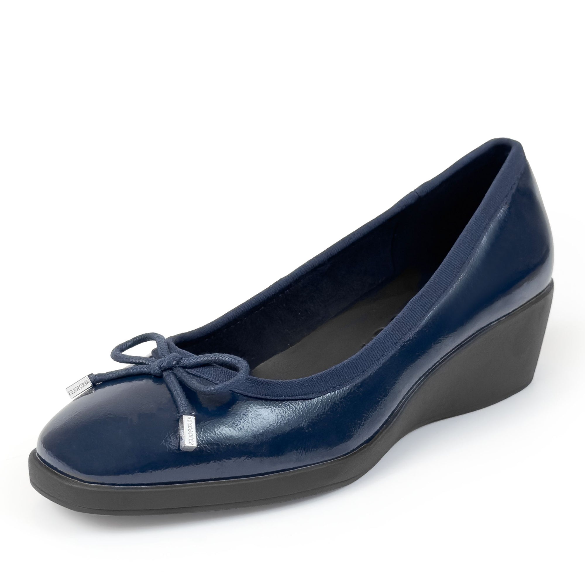 Tema | Navy Crinkle Patent Faux Leather