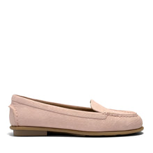 Wonder Casual Loafer | Pale Pink Faux Crochet Nubuck