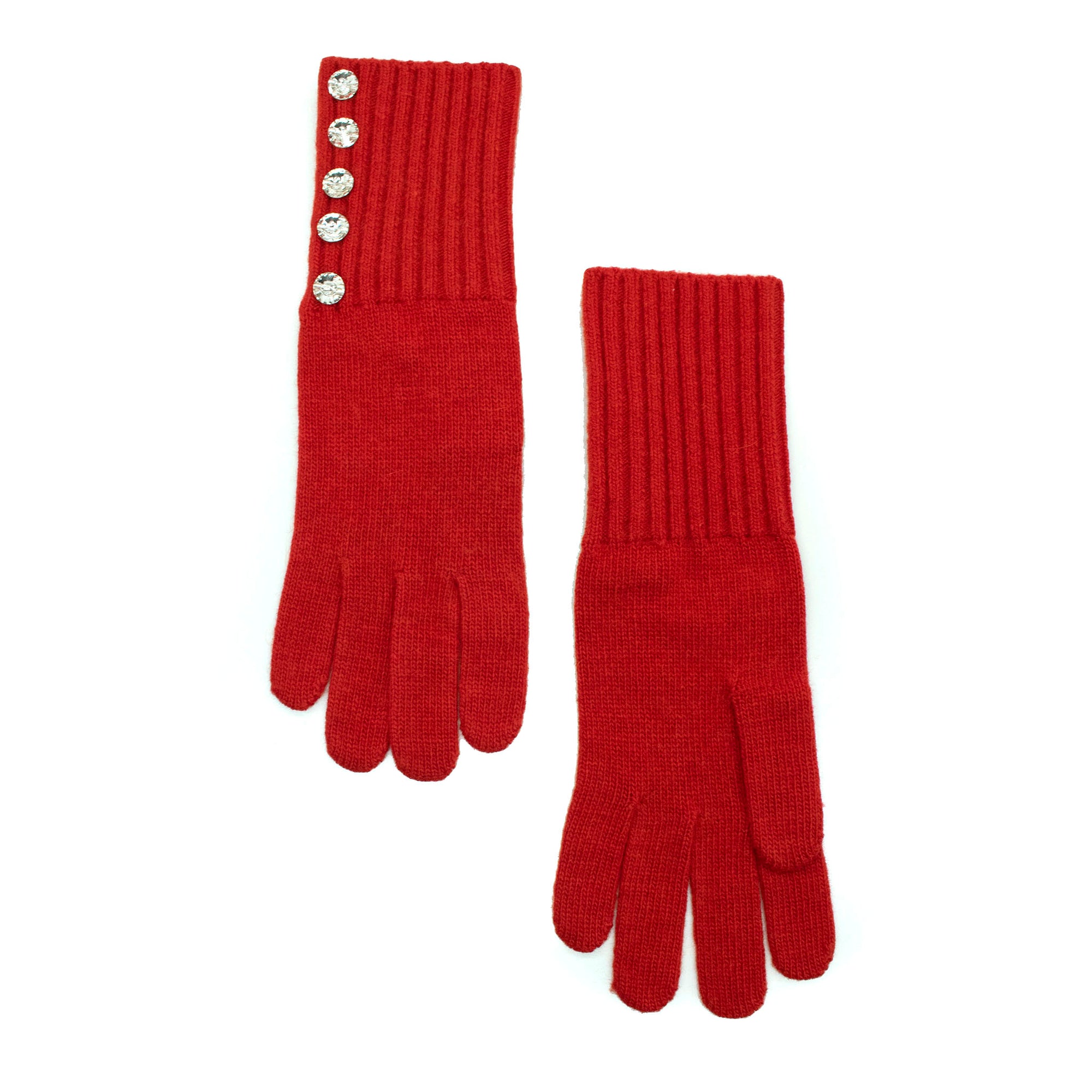 Womens | Gloves with Crystal Stones | Papavero
