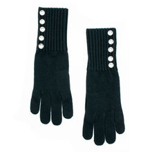 Womens | Gloves with Crystal Stones | Black