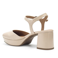 Senna Dress Platform | Stone Faux Crinkle Patent