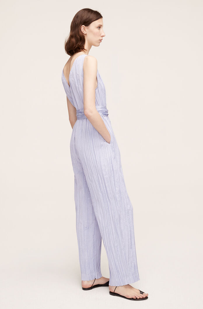 Tie Front Jumpsuit | Soft Periwinkle