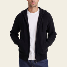 Mens | Tyler Cashmere Zip Hoodie | Black