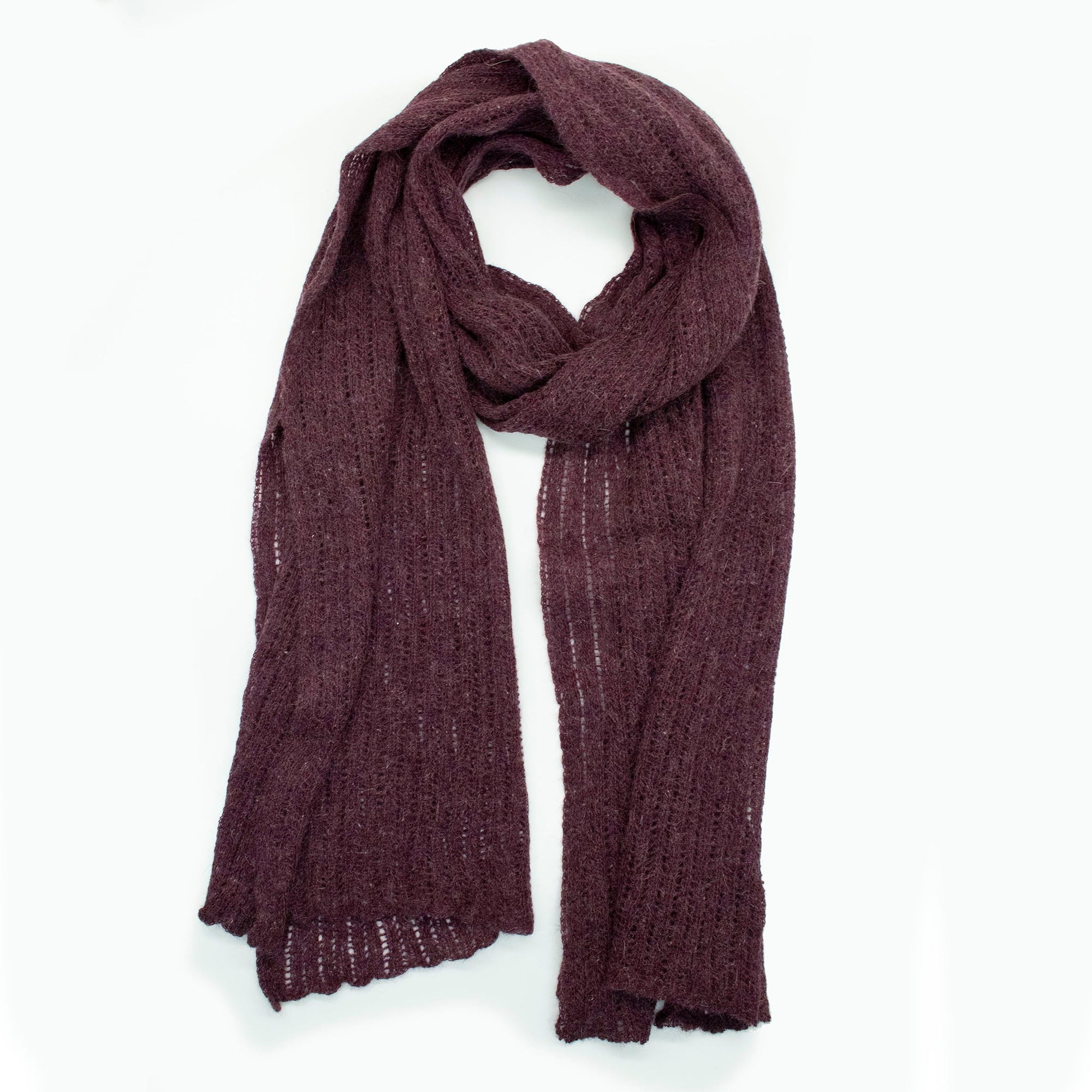 Openwork Long Scarf | Amethist