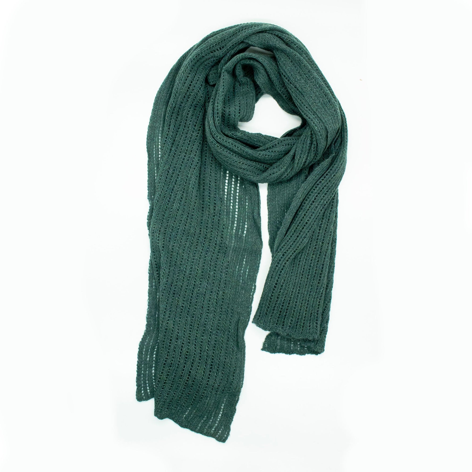 Openwork Long Scarf | Green